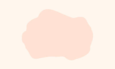 cream white background with abstract peach blob