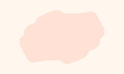 cream white background with abstract peach blob