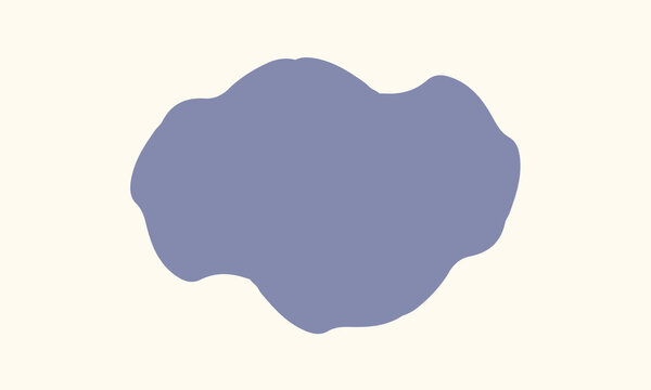 Cream White Background With Purple Blob Abstract