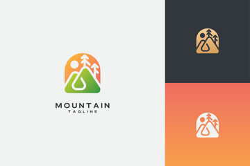 Mountain And Landscape Vector Logo