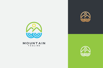 Mountain And Landscape Vector Logo