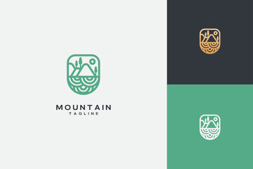 Mountain And Landscape Vector Logo