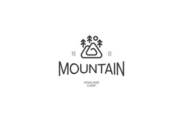 Mountain And Landscape Vector Logo