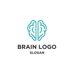 Brain logo icon design template vector illustration