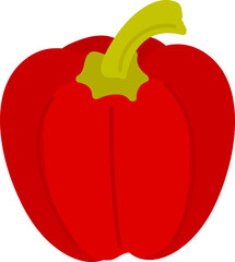 Hand drawn style bell pepper