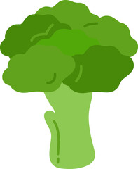 Hand drawn style illustration broccoli