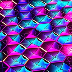 Neon colors tiles kaleida background