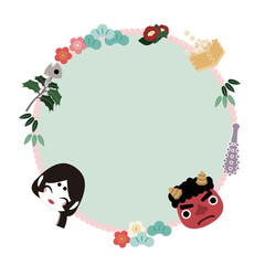 節分イメージの背景素材