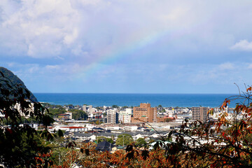 Naklejka premium 吉田松陰誕生地からの眺望（山口県・萩市）