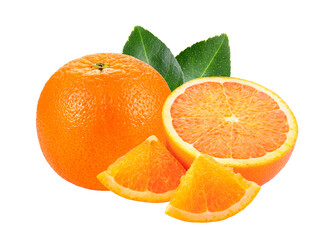 Fototapeta premium orange slice isolated on transparent png