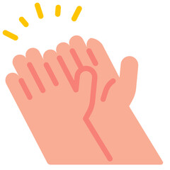 Obraz premium clapping flat icon