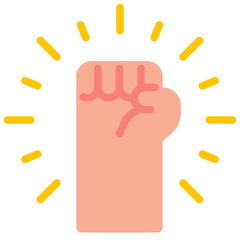 fist flat icon