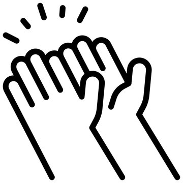 Clapping Outline Icon