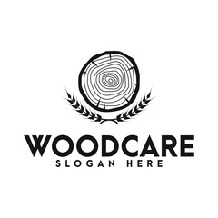 wood logo icon and vector