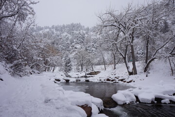 winter in boulder creek