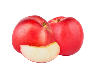 Nectarine fruit on transparen png