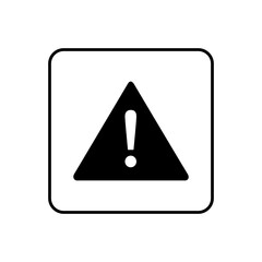 Vector exclamation mark icon, caution warning