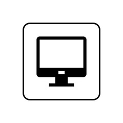Monitor icon vector