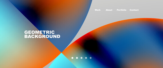 Overlapping circles abstract background template