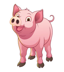 Little Pig Cartoon Animal Illustration