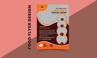 restaurant food flyer design