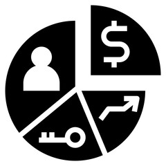 analysis glyph style icon