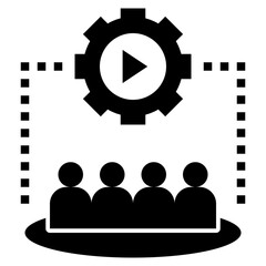 behavior glyph style icon