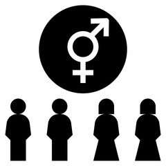bisexual glyph style icon