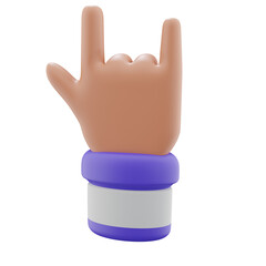 3d Metal Hand Gesture