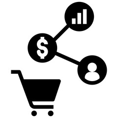 consumer glyph style icon