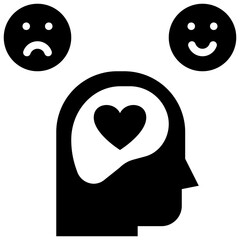 emotion glyph style icon