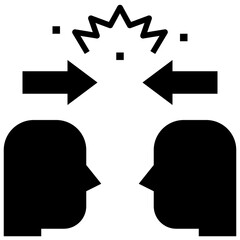 face glyph style icon