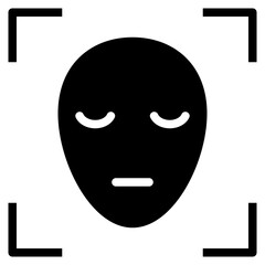 facial glyph style icon