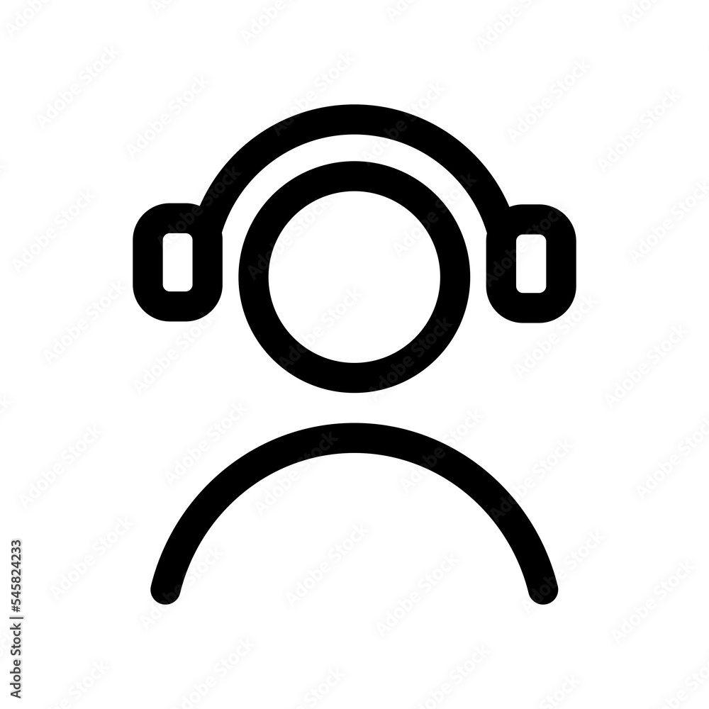 Poster Customer service icon design for computer and digital technology theme