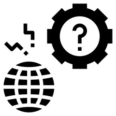 global glyph style icon