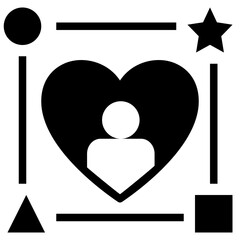 lifestyle glyph style icon