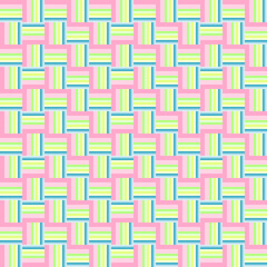 The seamless pastel color dimensional square geometry for the background