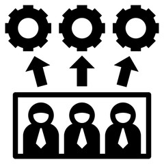 outsource glyph style icon