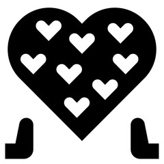 selfless glyph style icon