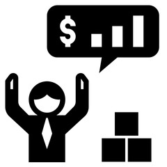 success glyph style icon