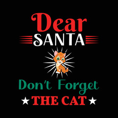 CAT CHRISTMAS T-SHIRT DESIGN