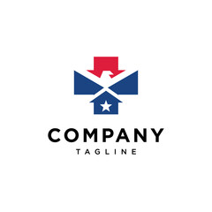 Obraz premium Patriot Home Care Logo vector template