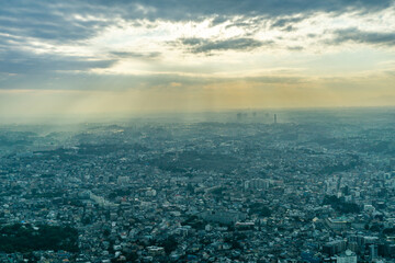 神奈川県横浜市みなとみらいの都市風景