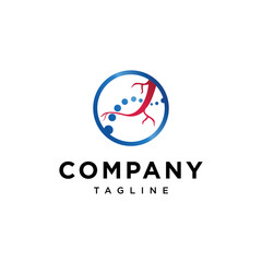 Vascular and pain logo vector template