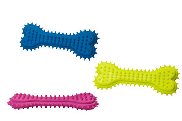 Fake bones on a white background,with clipping path