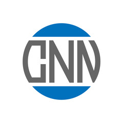 CNN letter logo design on white background. CNN creative initials circle logo concept. CNN letter design.