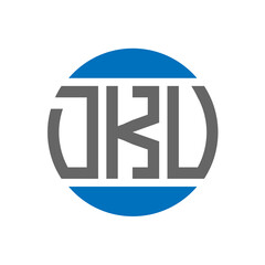 DKU letter logo design on white background. DKU creative initials circle logo concept. DKU letter design.