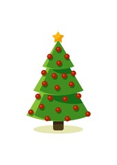 CHRISTMAS BANNER TREE ON RIGHT MARGIN WITH SPACE FOR TEXT