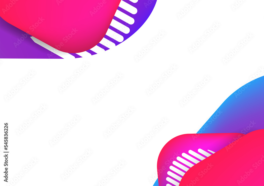 Poster geometric liquid form with various colors multi-colored bubbles and fluid shapes modern presentation
