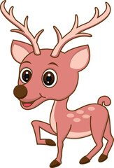 Deer cartoon vector illustration